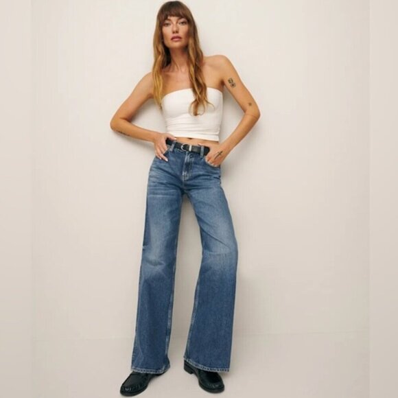 REFORMATION Cary Low Rise Slouchy Wide Leg Jeans – 31", BNWTs! - Picture 15 of 16
